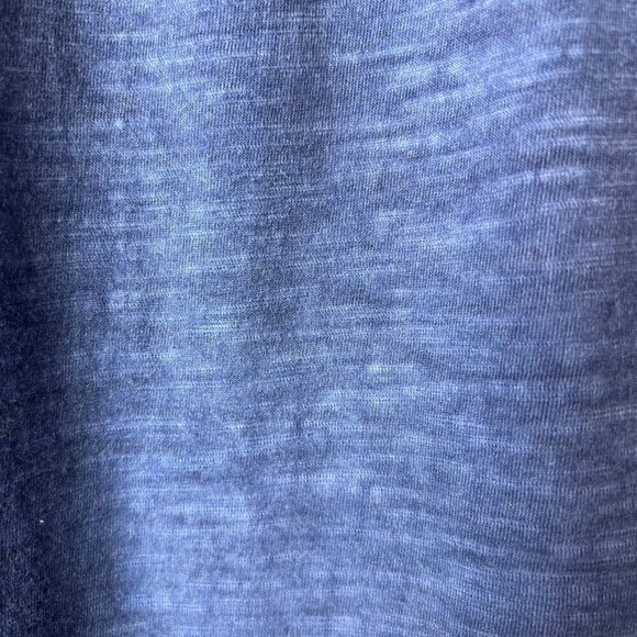 Catherines Top Womens Size 4XL Blue Eyelet Balloon Sleeve V Neck Blouse Peasant - Picture 7 of 13